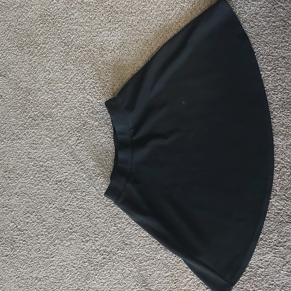 A black skirt